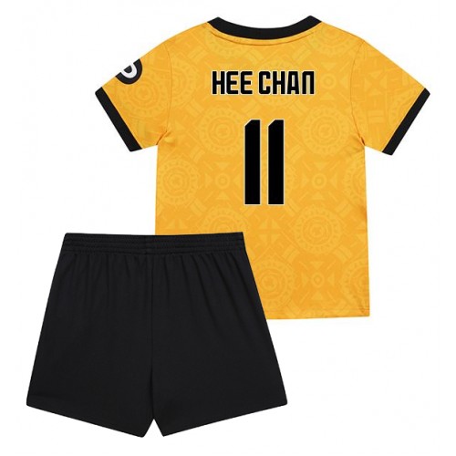 Wolves Hee-chan Hwang #11 Replik Heimtrikot Kinder 2025-26 Kurzarm (+ Kurze Hosen)